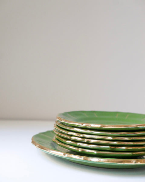 Set di piatti da dessert e piatto da portata