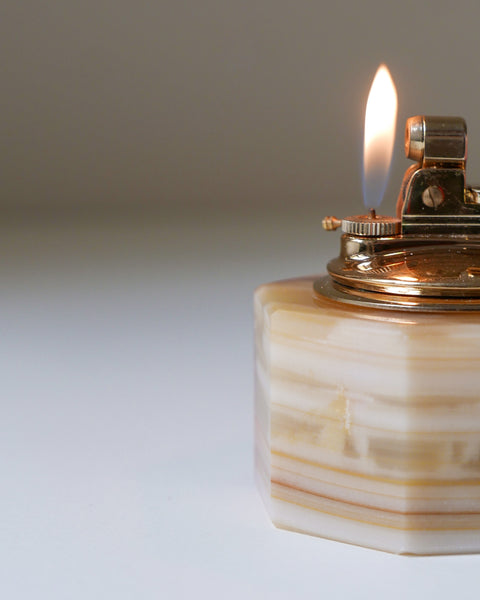 Accendino in onice crema