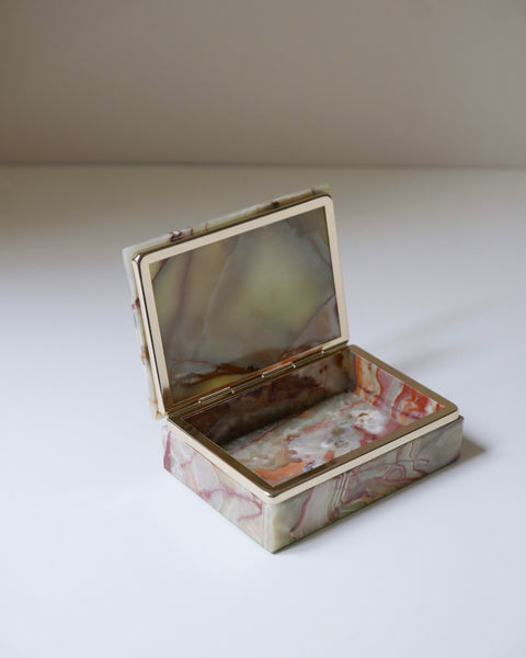 Scatola di onice verde