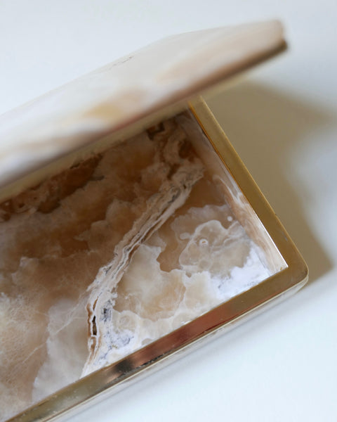 Scatola di onice crema