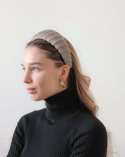 Large Hair Croissant Lurex Stardust