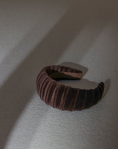 Large Hair Croissant Velvet Chocolate