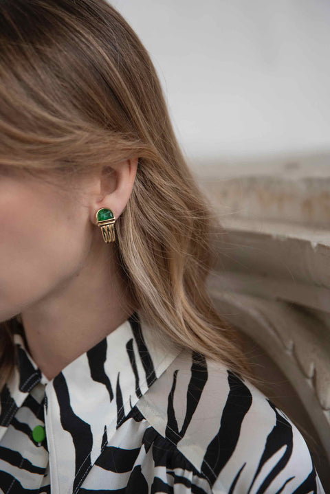 Orecchini Pietra Verde
